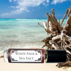 WHITE SAGE & SEA SALT - Roll on Premium Perfume Oil - Unique scent - Indie Fresh